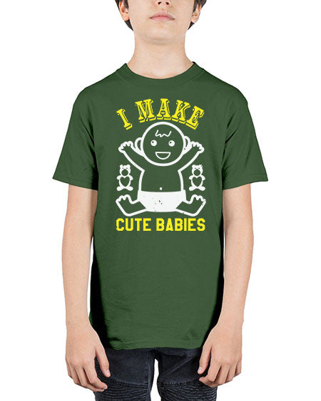 I make cute babies Style 107# - baby shower - Youth Tee Unisex