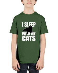 I sleep With My Cats - cats - Youth Tee Unisex