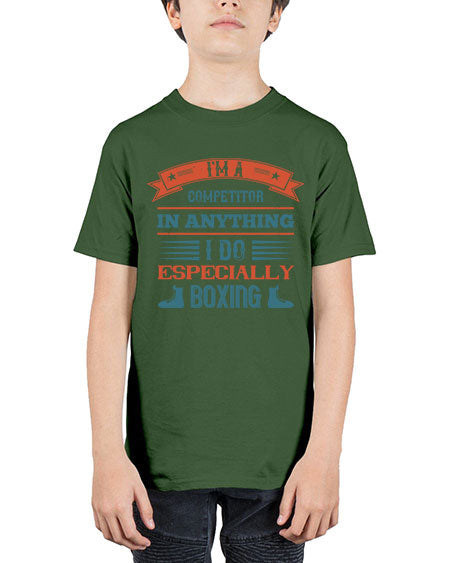 Im a competitor in anything I do especially boxing 1947# - boxing - Youth Tee Unisex