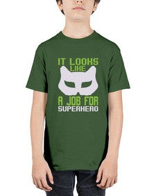 It loks like a job for superhero 144# - cartoon super hero - Youth Tee Unisex