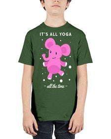 Its All Yoga All the Time 347# - yoga - Youth Tee Unisex