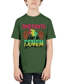 Juneteenth A Day Of Remembrance Png 9# - black juneteenth - Youth Tee Unisex