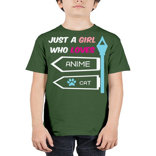 Just A Girl Who Loves Anime 264# - anime - Youth Tee Unisex