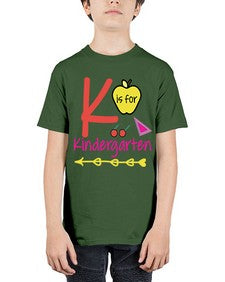 K is for Kindergarten 397# - prek headstart - Youth Tee Unisex