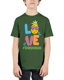 LOVE third Grade Summer Pineapple 527# - third grade - Youth Tee Unisex