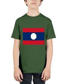 Laos 1111# - world flags - Youth Tee Unisex