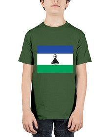 Lesotho 1129# - world flags - Youth Tee Unisex