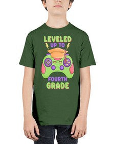 Leveled up to fourth Grade 468# - fourth grade - Youth Tee Unisex