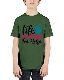 Life Happens Tea Helps 1310# - tea - Youth Tee Unisex