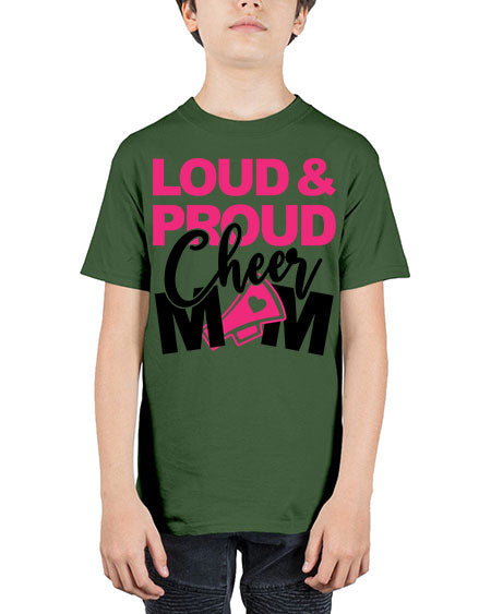 Loud Proud Cheer mom 765# - cheer - Youth Tee Unisex