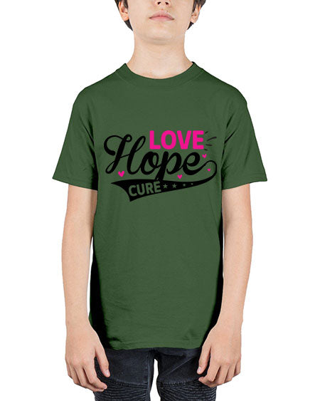 Love Hope Cure 14# - breast cancer - Youth Tee Unisex