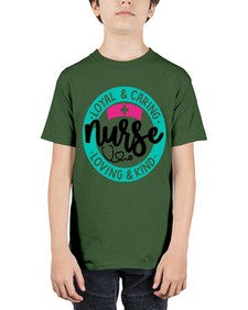 Loyal Caring Nurse Loving Kind Style Style 1078# - nurse - Youth Tee Unisex