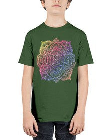 Mandala Courage Rainbow Glitter 758# - mandala - Youth Tee Unisex