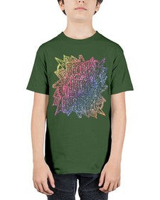 Mandala Teach Love Inspire Rainbow Glitter 762# - mandala - Youth Tee Unisex