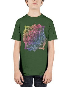 Mandala Wisdom Rainbow Glitter 764# - mandala - Youth Tee Unisex
