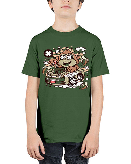 Monkey Hotrod - monkey - Youth Tee Unisex