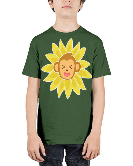 Monkey Sunflower 17# - monkey - Youth Tee Unisex