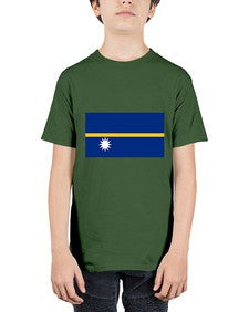 Nauru 1419# - world flags - Youth Tee Unisex