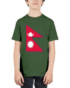 Nepal 1430# - world flags - Youth Tee Unisex