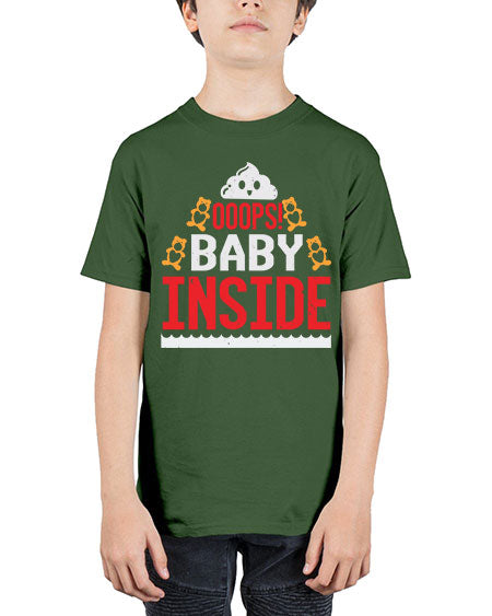 Ooops baby inside Style 179# - baby shower - Youth Tee Unisex