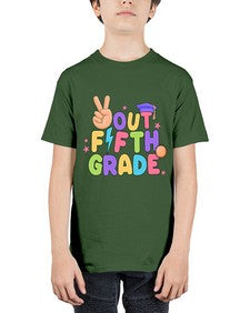 Peace Out fifth Grade Peace 621# - fifth grade - Youth Tee Unisex