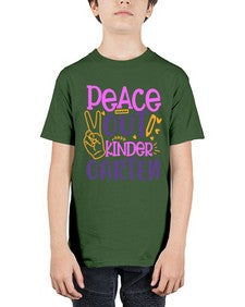 Peace out kinder garten 634# - prek headstart - Youth Tee Unisex