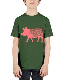 PigMandala 985# - mandala - Youth Tee Unisex