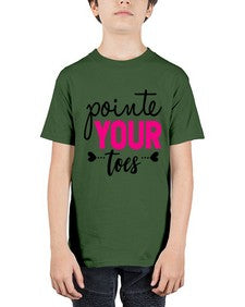 Pointe your toes 176# - ballet - Youth Tee Unisex