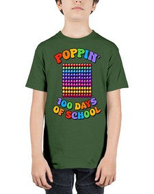 Poppin my way through 650# - one hundred days - Youth Tee Unisex