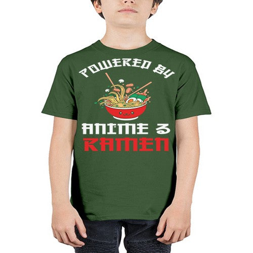 Powered by Anime amp Ramen 275# - anime - Youth Tee Unisex