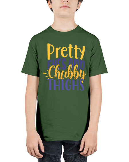 Pretty Eyes And Chubby Thighs Style 192# - baby - Youth Tee Unisex