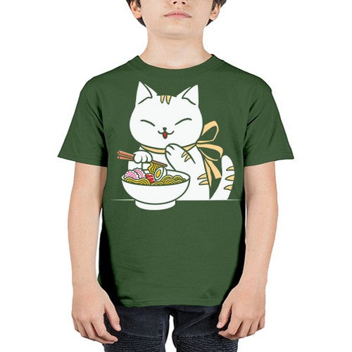 Ramen Cat Kawaii Anime Tee Japanese 280# - anime - Youth Tee Unisex