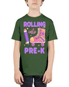 Rolling into PreK 788# - prek headstart - Youth Tee Unisex