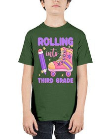 Rolling into third Grade 790# - third grade - Youth Tee Unisex