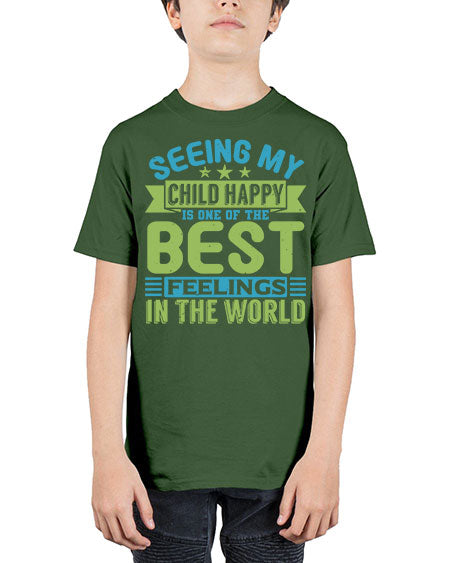 Seeing my child happy is the Best Feeling Style 201# - baby - Youth Tee Unisex