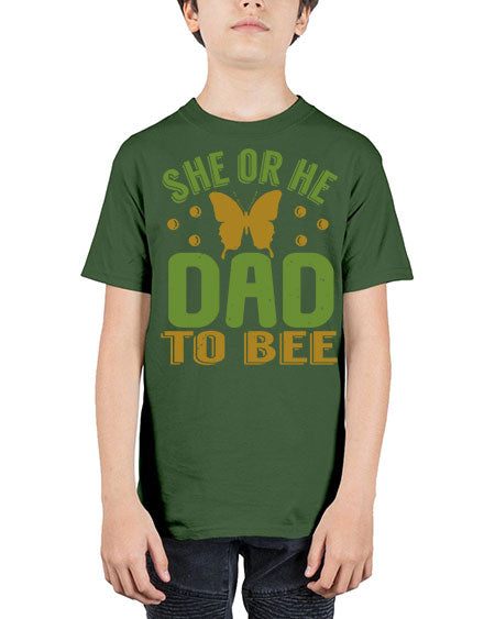 She or He Dad to bee Style 205# - baby - Youth Tee Unisex