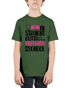 Straight Outta Nursing Style Style 1426# - nurse - Youth Tee Unisex