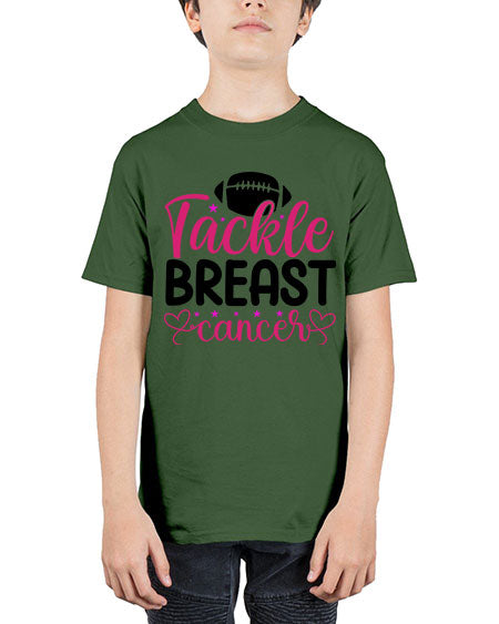 Tackle Breast Cancer 4# - breast cancer - Youth Tee Unisex