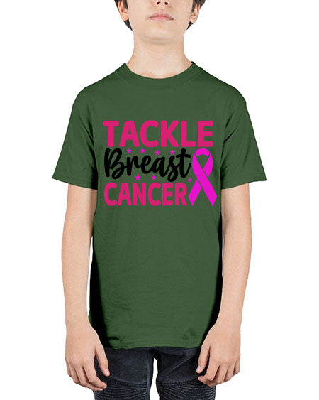 Tackle Breast Cancer 5# - breast cancer - Youth Tee Unisex