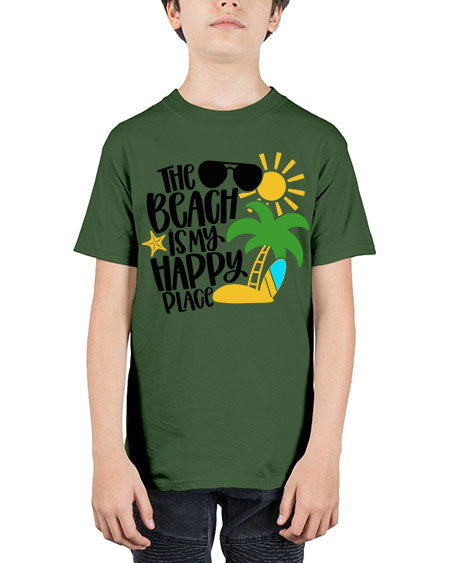 The Beach Is My Happy Place Style 12# - summer - Youth Tee Unisex