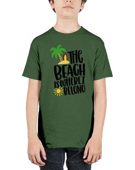The Beach Is Where I Belong Style 11# - summer - Youth Tee Unisex