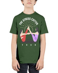 The Stress Cutter 562# - yoga - Youth Tee Unisex