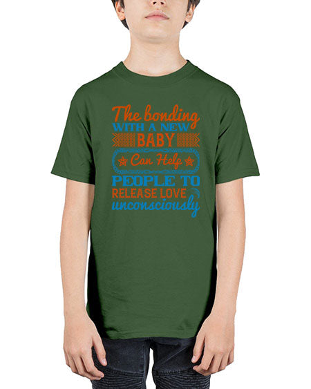 The bonding with a new baby can help people to release love unconsciously Style 455# - baby - Youth Tee Unisex