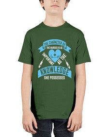 The character of the Nurses is as important as the knowledge she possesses Style 1507# - nurse - Youth Tee Unisex