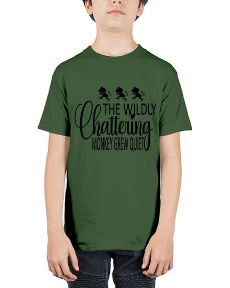 The wildly chattering monkey grew  - monkey - Youth Tee Unisex
