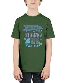 Third grade shark doo doo doo doo 973# - third grade - Youth Tee Unisex