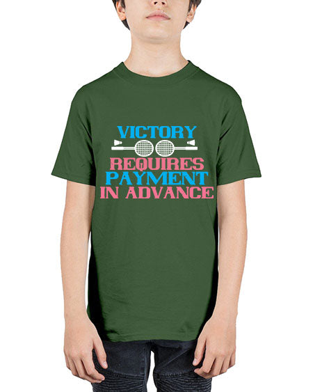 Victory requires payment in advance 1782# - badminton - Youth Tee Unisex