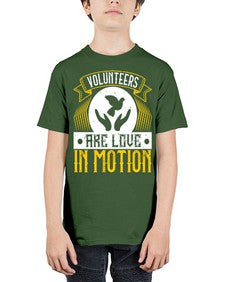 Volunteers are love in motion Style 14# - volunteer - Youth Tee Unisex
