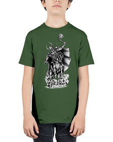 Warrior Skull Files 1208# - skull and bones - Youth Tee Unisex