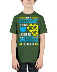 What is necessary to change a person is to change his awareness of himself Style 8# - Self awareness - Youth Tee Unisex